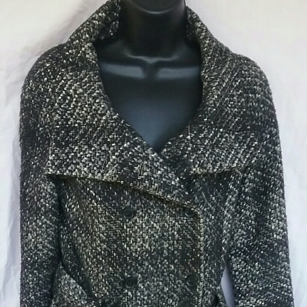 Zara herringbone  houndstooth Coat